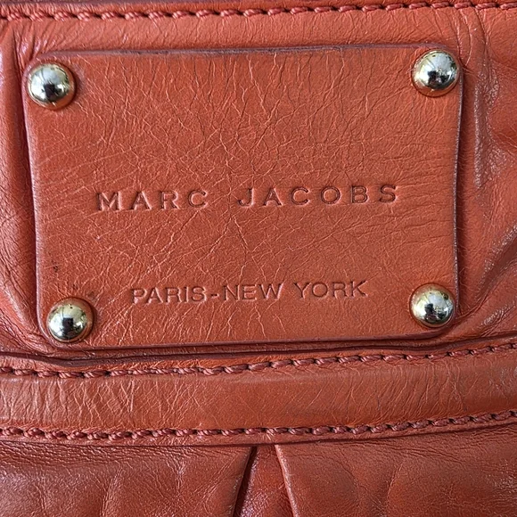 Marc Jacobs Leather Crossbody Bag In Apricot Orange - Picture 4 of 9